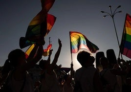 Banderas en el Día del Orgullo.