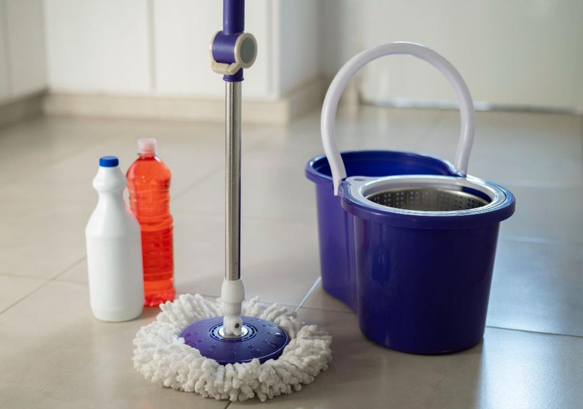 Imagen de productos y artículos de limpieza.