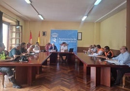 Imagen de la celebración de la Junta Local de Seguridad en el Ayuntamiento de Villafranca.
