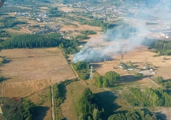 Incendio Cubillos de Sil.
