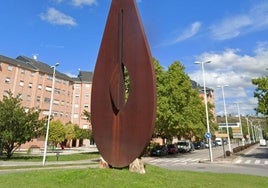 Imagen de la glorieta de los Donantes de Sangre en Ponferrada.