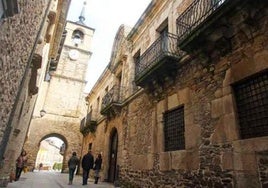 Imagen de archivo de la calle del Reloj de Ponferrada.