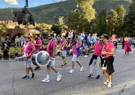 Imagen de archivo de una charanga, que acompañarán a las peñas durante el recorrido.