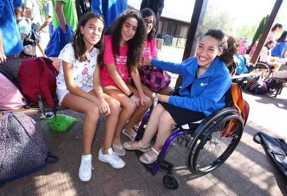 El campamento de verano incluso de Aspaym en Cubillos del Sil, en una imagen de archivo.