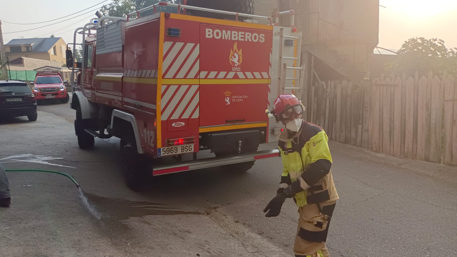 Las imágenes del incendio en Las Médulas