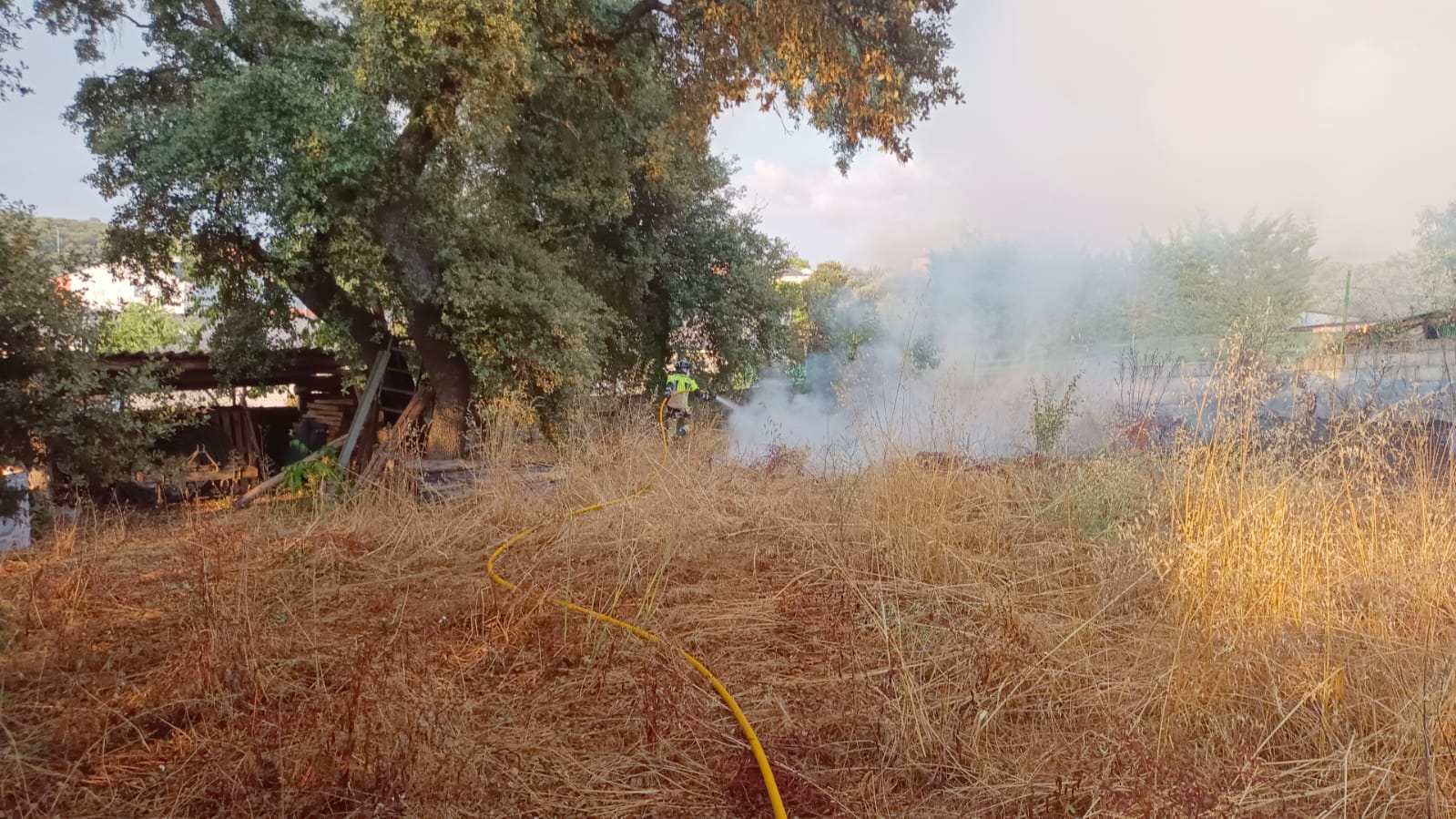 Las imágenes del incendio en Las Médulas