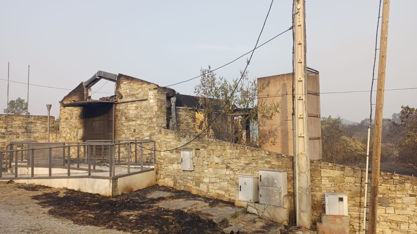 Las imágenes del incendio en Las Médulas