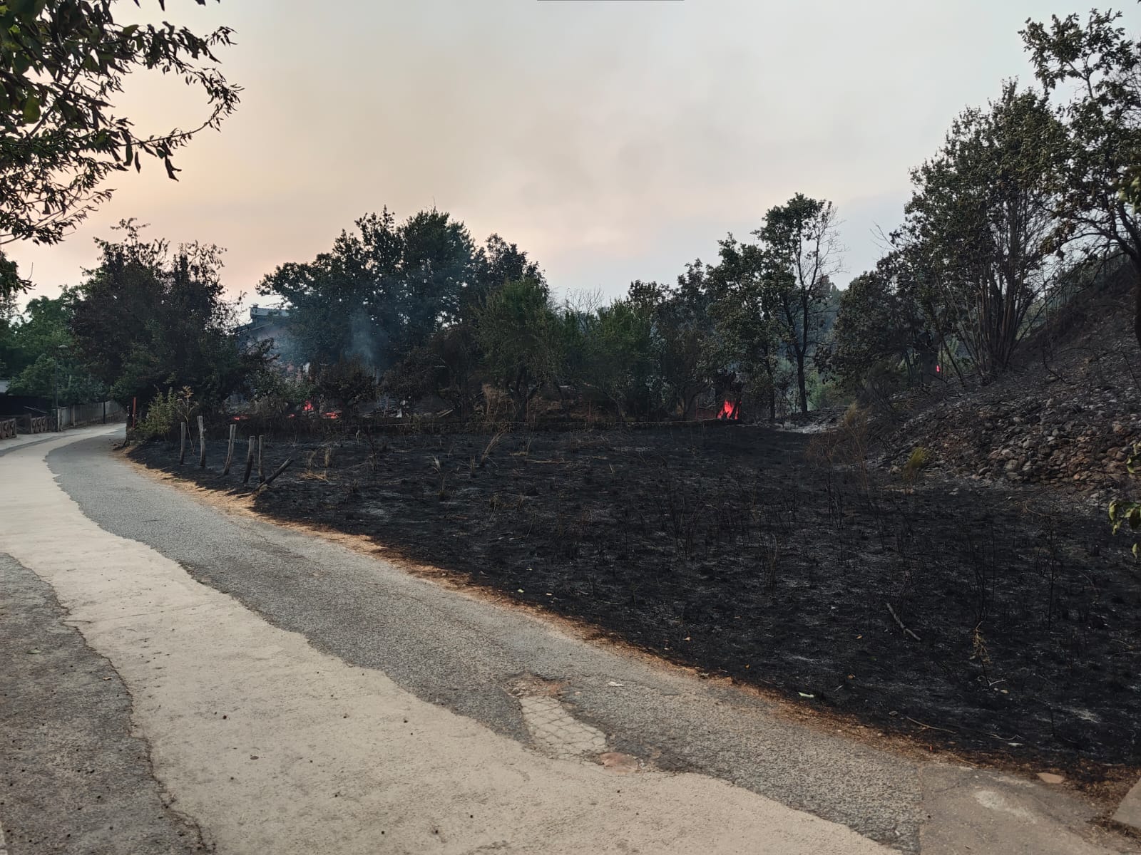 Las imágenes del incendio en Las Médulas