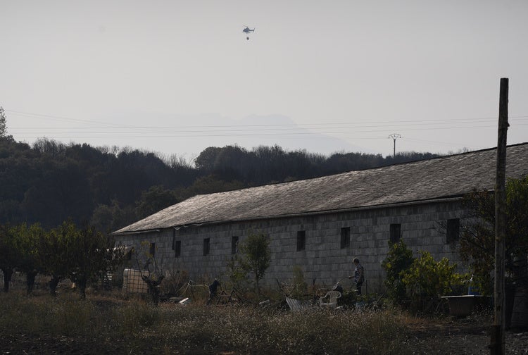 Incendio en Las Médulas.
