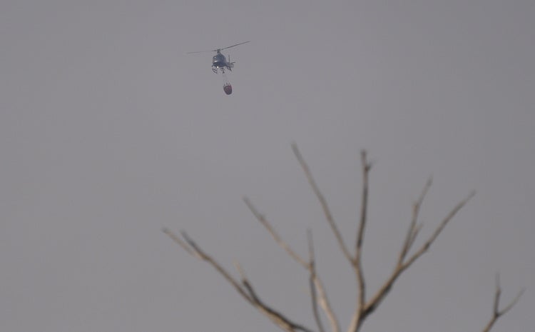 Incendio en Las Médulas.