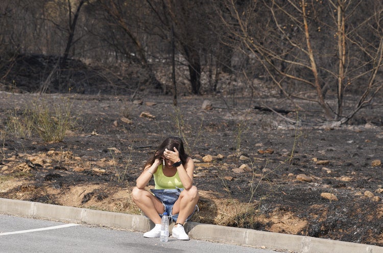 Incendio en Las Médulas.