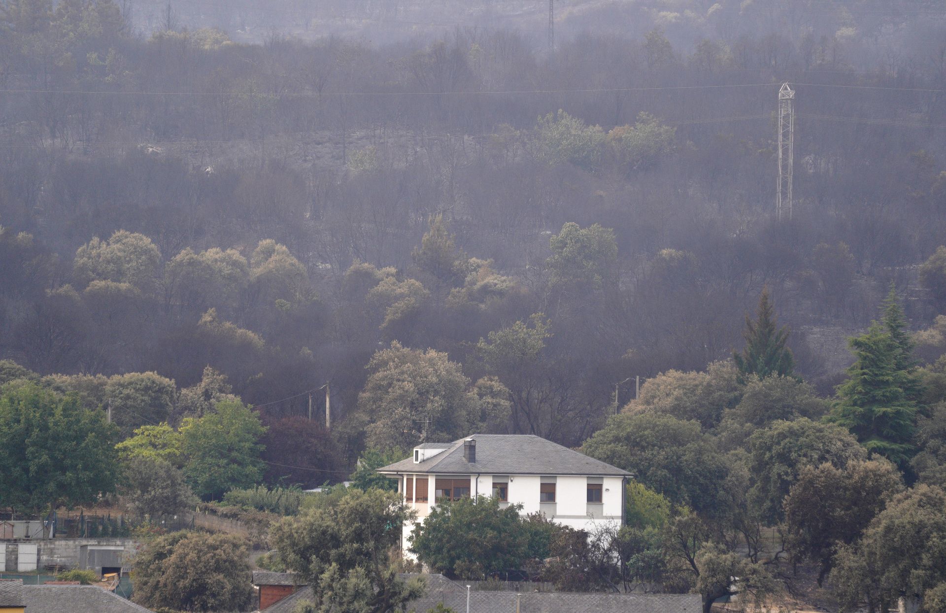Incendio en Las Médulas.