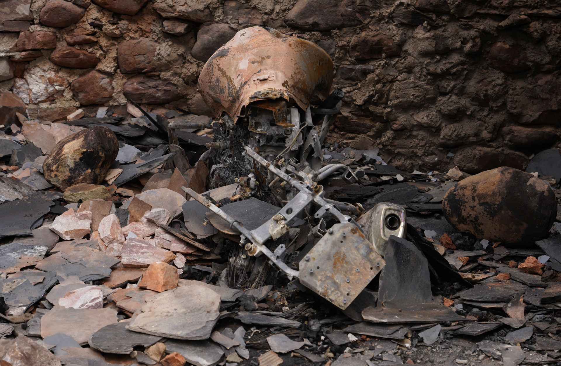 Incendio en Las Médulas.