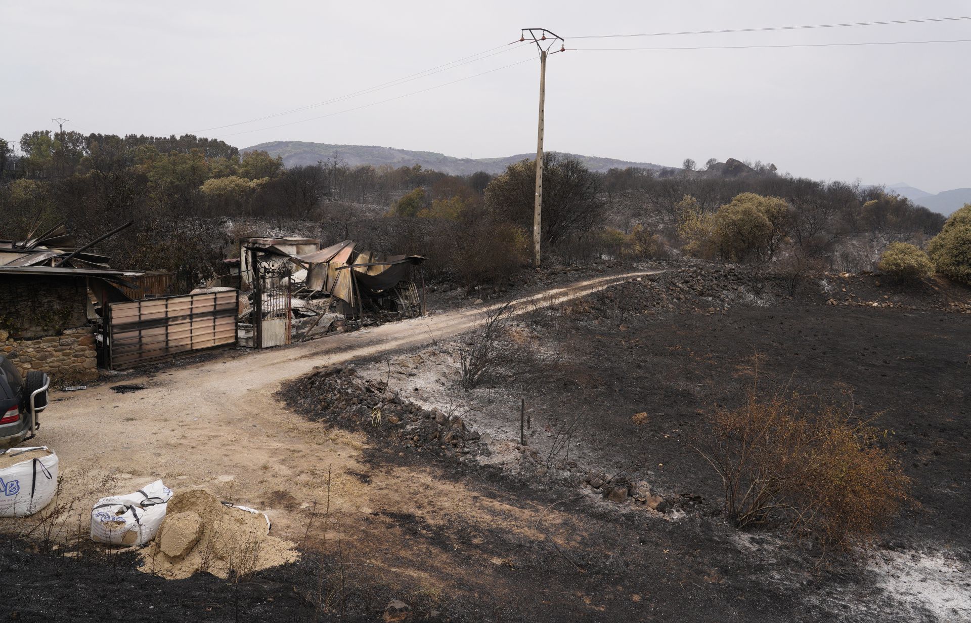 Incendio en Las Médulas.