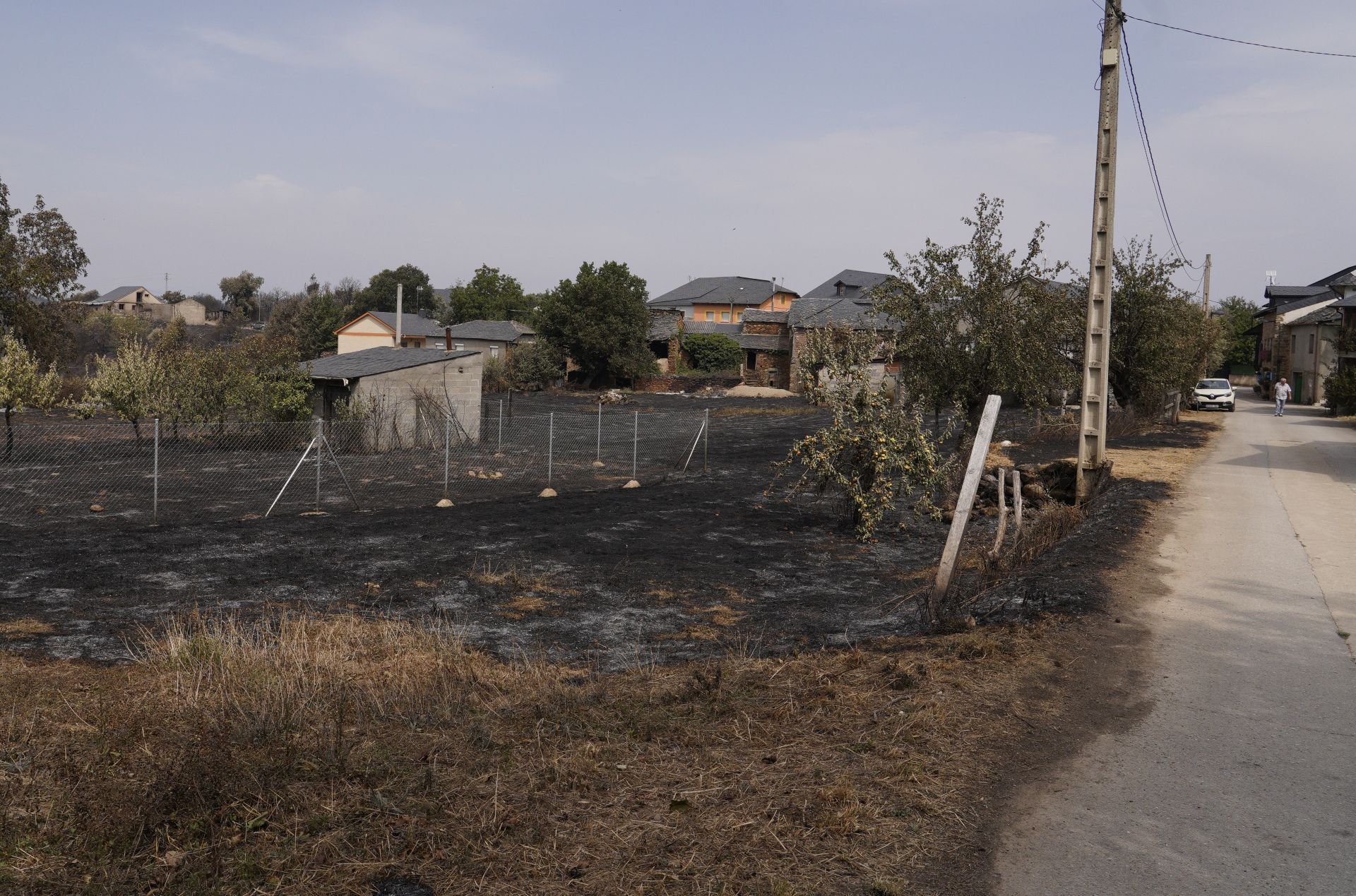Incendio en Las Médulas.