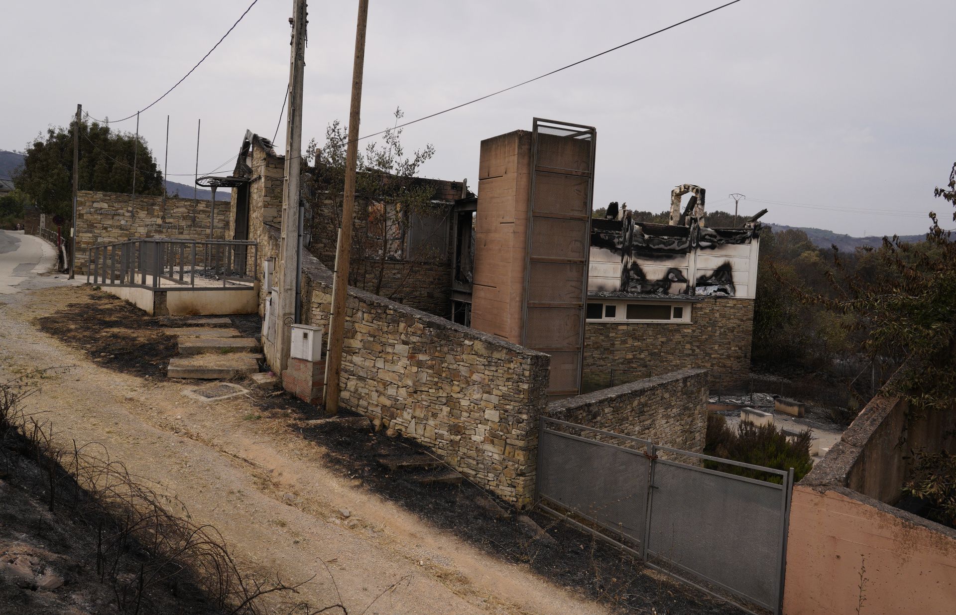 Incendio en Las Médulas.