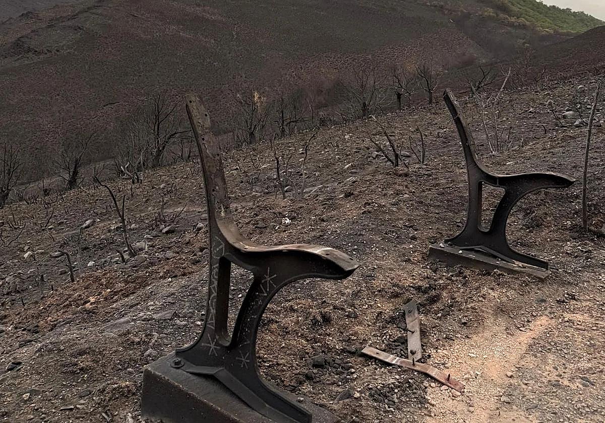 Imágenes del incendio de Las Médulas