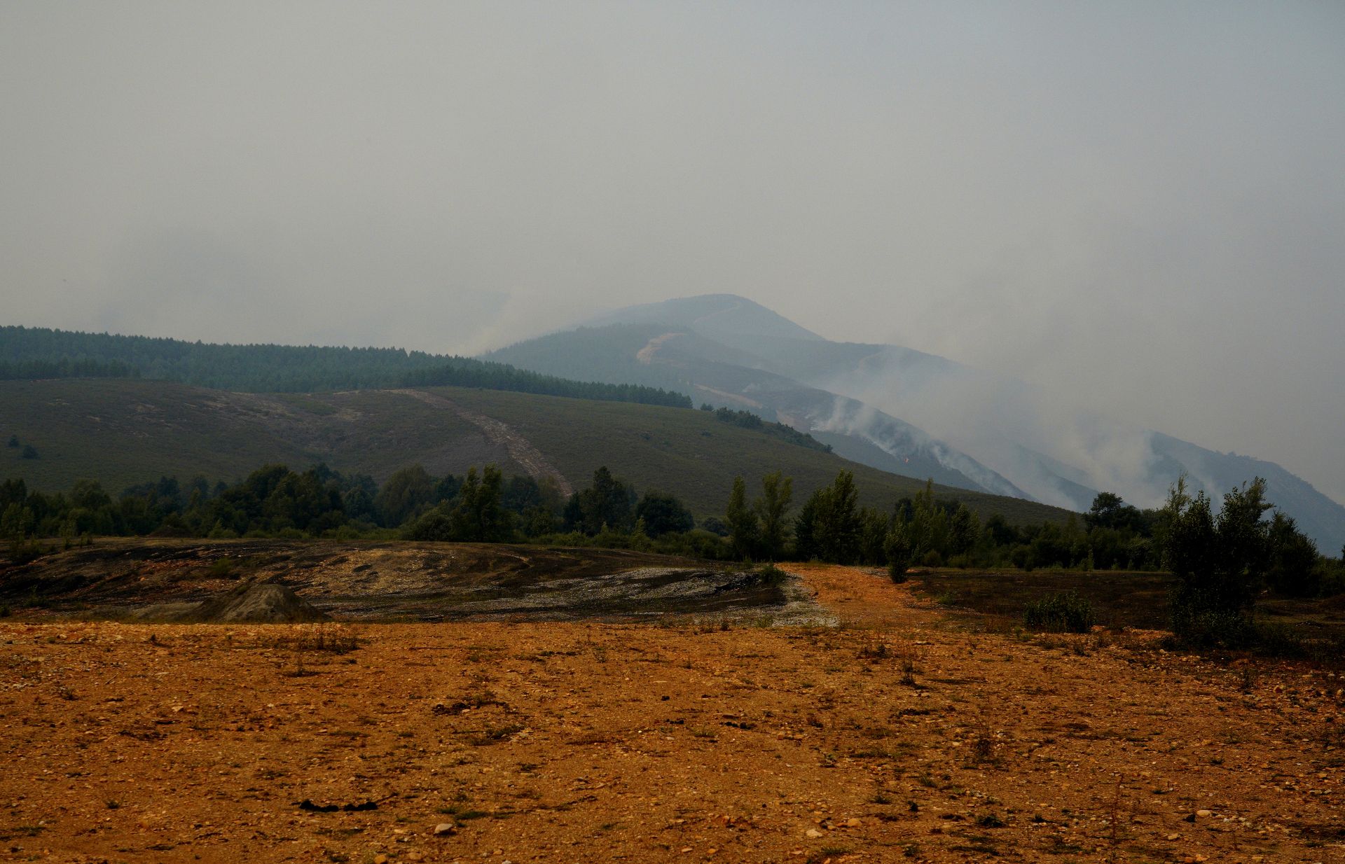 El incendio que calcinó el Pico El Miro en Anllares del Sil