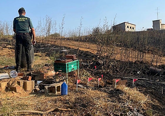Imagen del incendio de Molinaseca