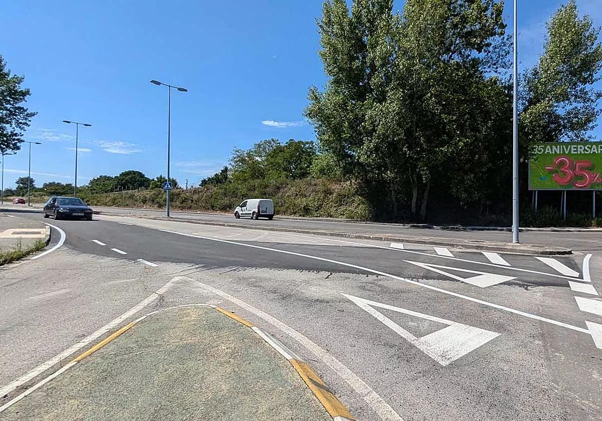 Avenida Milán en Ponferrada.
