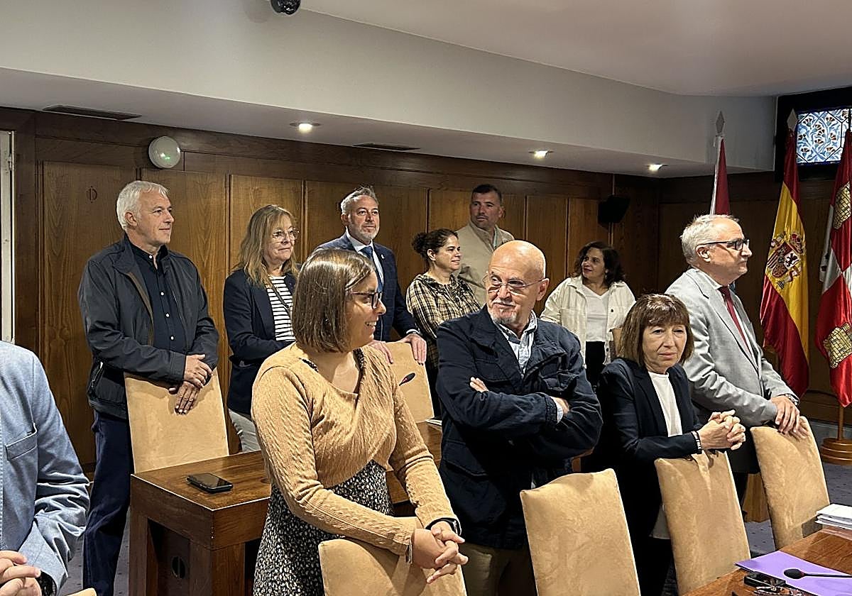 Imagen de los miembros del PSOE en el pleno.