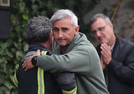 Acto de homenaje al bombero forestal fallecido en Espinoso de Compludo.