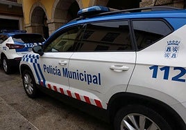 Coches patrulla de la Policía Municipal de Ponferrada