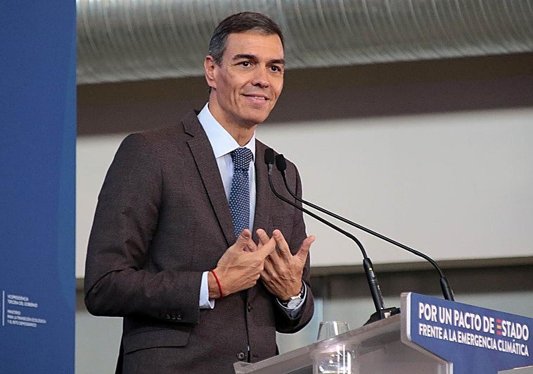 El presidente del Gobierno, Pedro Sánchez, en Ponferrada en la segunda jornada de la Convención por un Pacto de Estado frente a la Emergencia Climática.