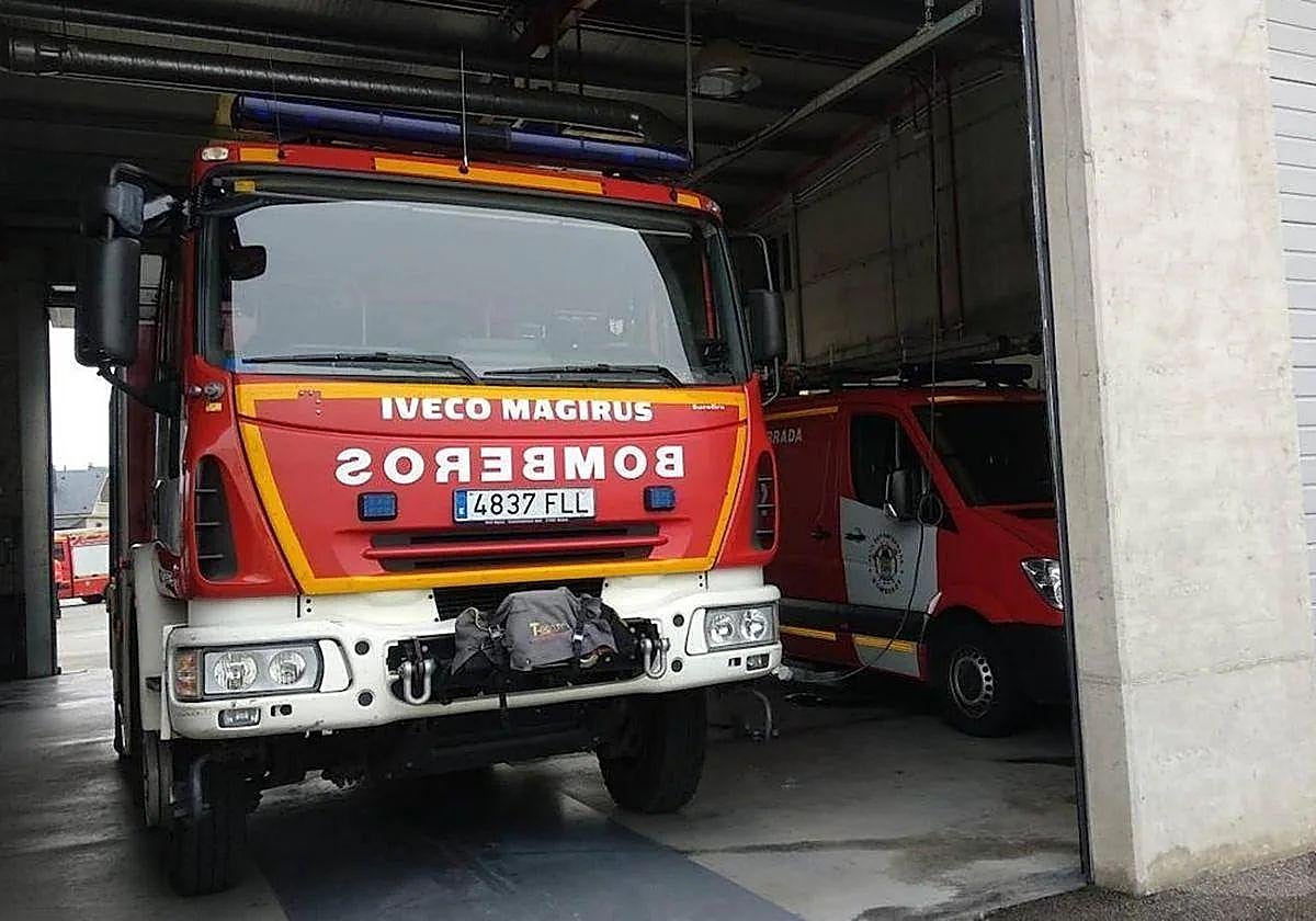 Camión de los bomberos de Ponferrada en una imagen de archivo.