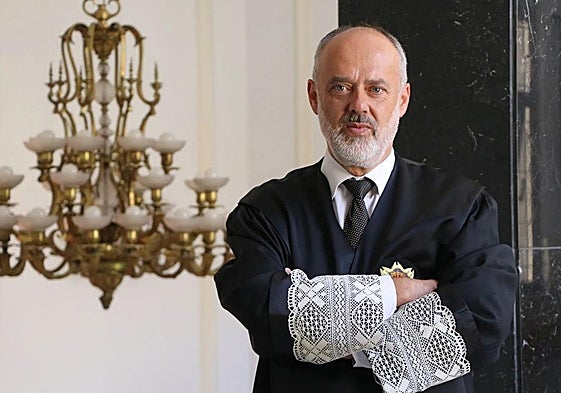 El presidente del la Audiencia Provincial de León, Pablo Arraiza, en una imagen de archivo.