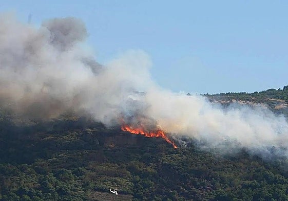 Incendio en El Bierzo.