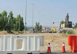 Imagen de archivo de una carretera en obras.