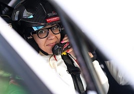 Imagen de Andrea Lamas en una de las pruebas.