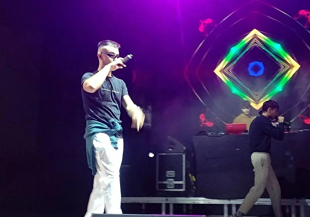 John Pollõn en un concieto en el Auditorio Municipal de Ponferrada.