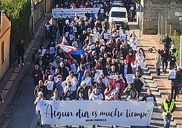 Imagen de una parte de la manifestación.