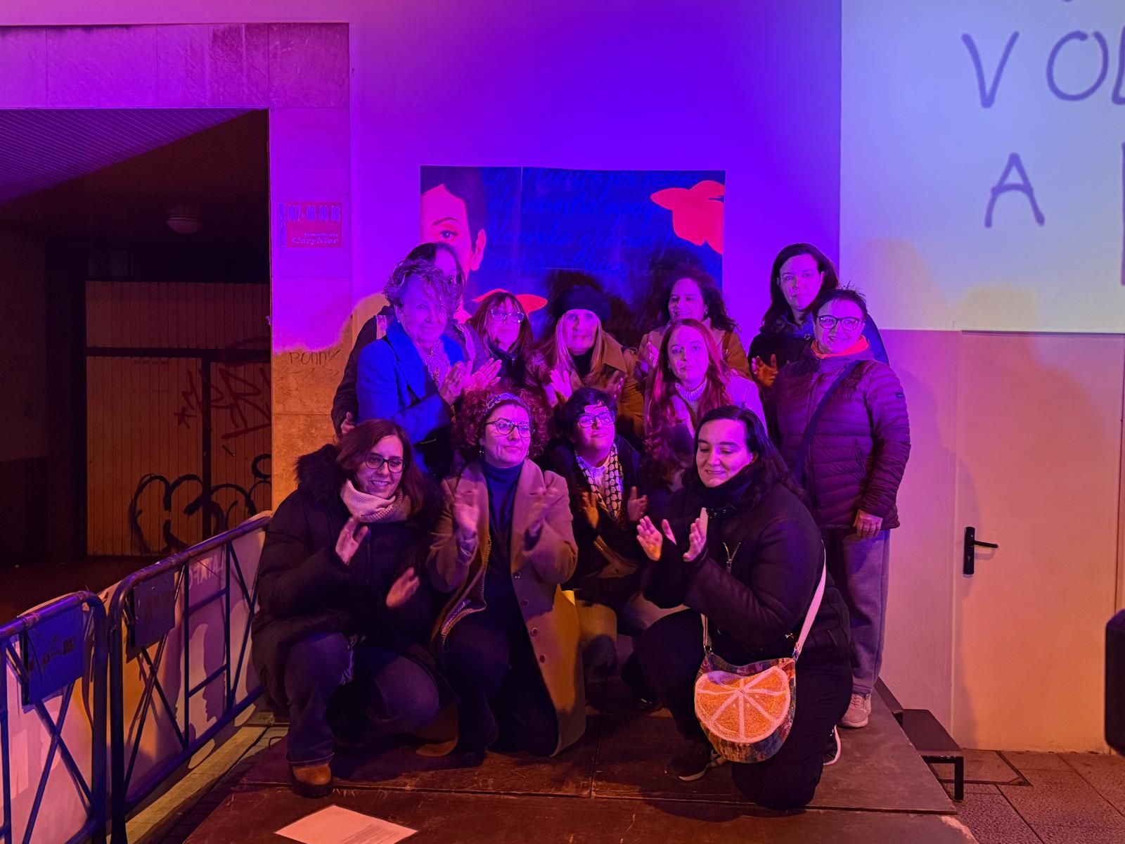 Acto en Ponferrada de la Plataforma contra las Violencias Machistas del Bierzo y Laciana.