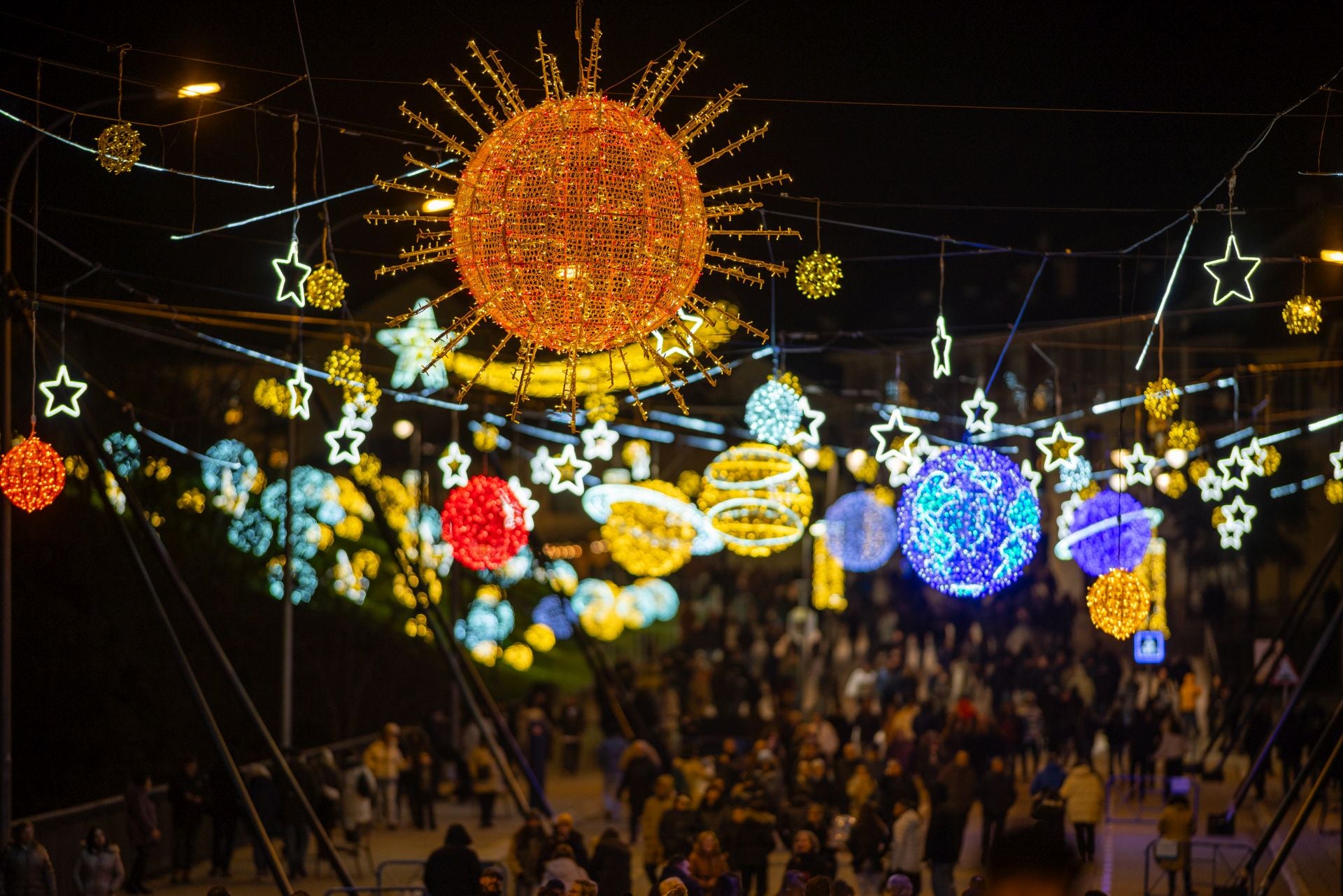 Las mejores imágenes de las luces de Navidad de Ponferrada
