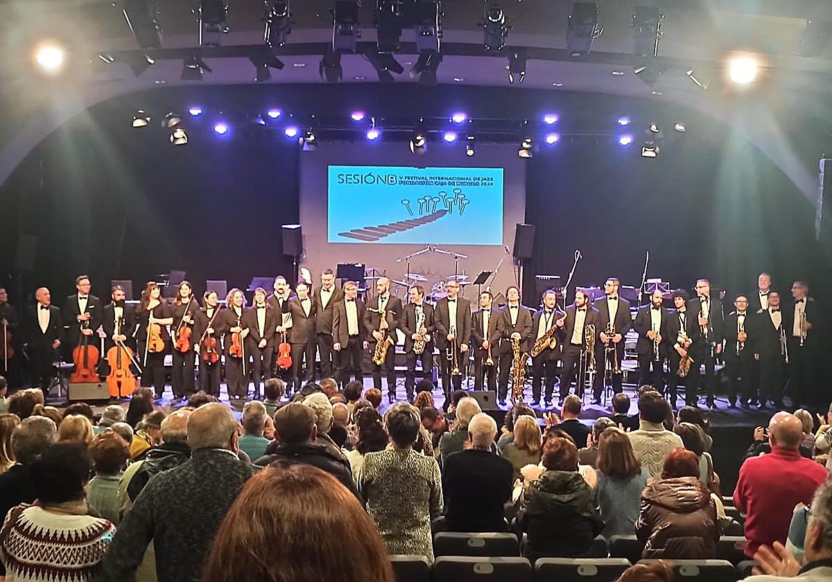Imagen de la Big Band Burgos en uno de sus conciertos.