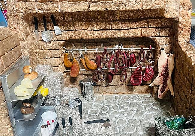 Imagen de l belén de Santo Tomás de las Ollas.