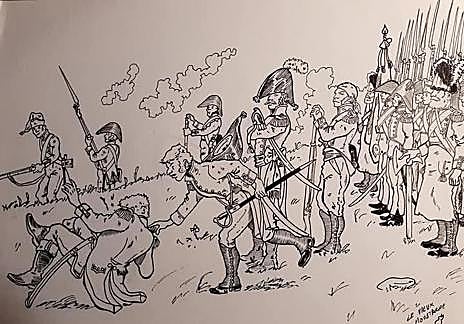 Imagen secundaria 1 - Juan Antonio Gómez Bautista con algunos de sus dibujos.