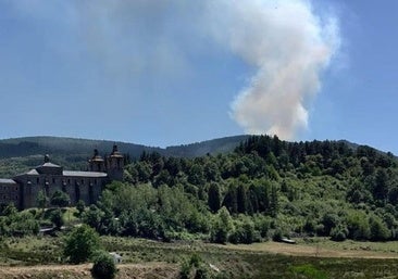 Más de 20 medios aéreos y terrestres trabajan en la extinción de un incendio declarado de nivel 1 en Arganza