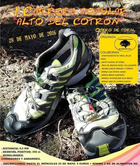 Cartel de la I Carrera Popular 'Alto de Cotrón'.
