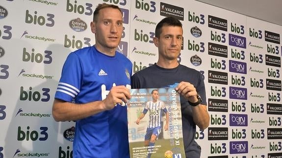 Alan Baró y Juan Fuentes durante la presentación.
