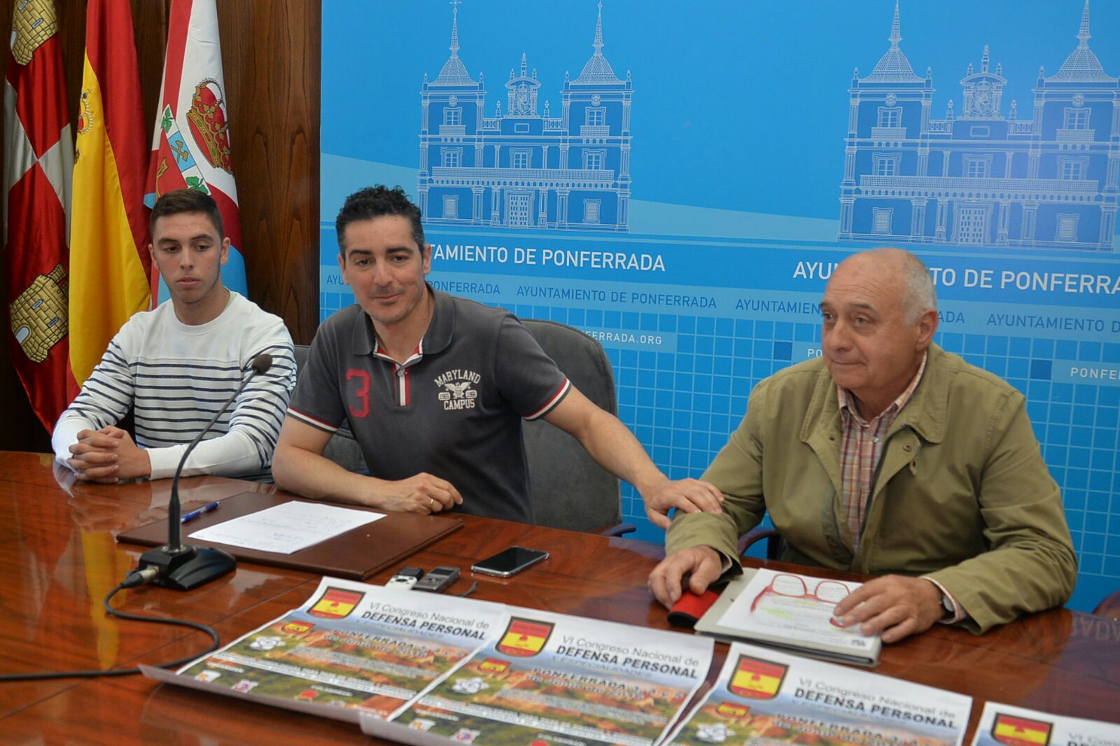 El edil de Deportes y los representantes de la Federación de Judo de Castilla y León y del Judo Blume presentaron este miércoles el congreso.