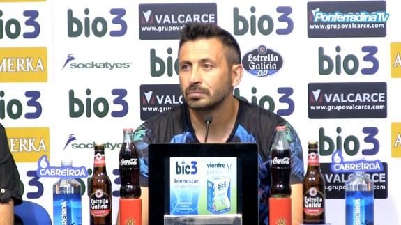 El entrenador de la Ponferradina, Manuel Herrero.