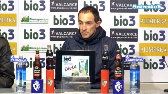 Pedro Munitis, durante la rueda de prensa de este viernes.