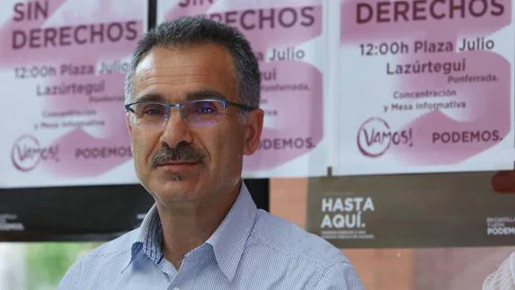 El candidato a la Secretaría de Podemos en Castilla y León, Nicanor Pastrana.