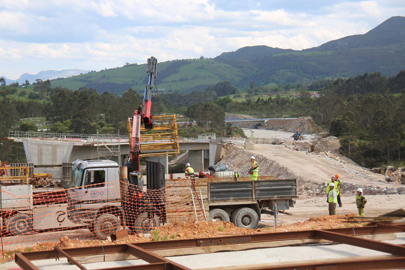 Las obras del tramo Unquera-Pendueles de la autovía