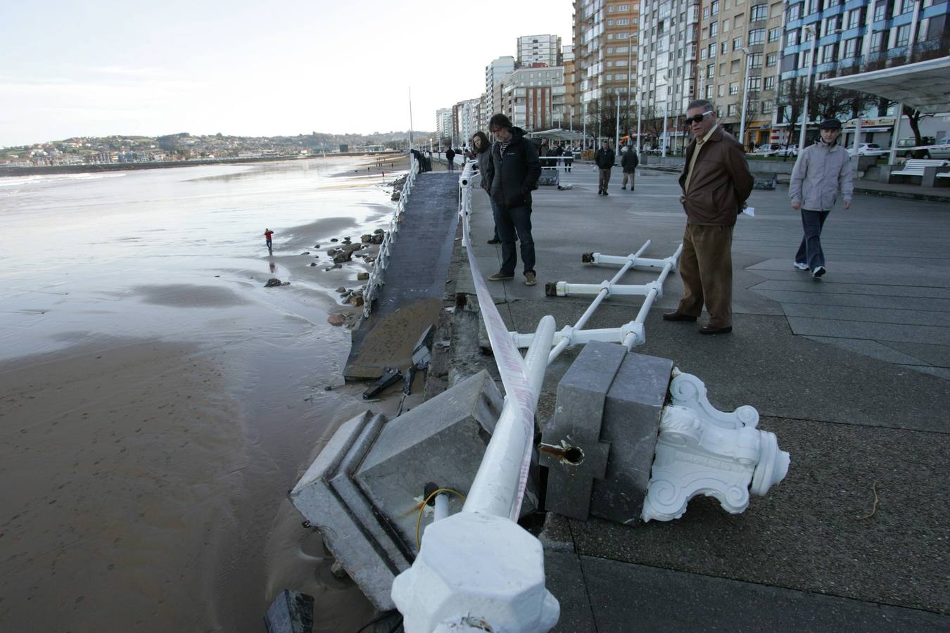 El azote del temporal en Asturias