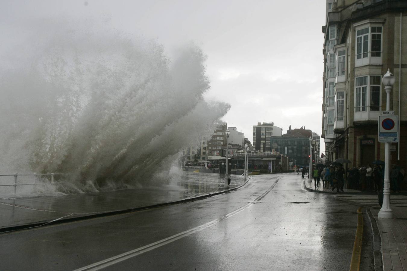 El azote del temporal en Asturias